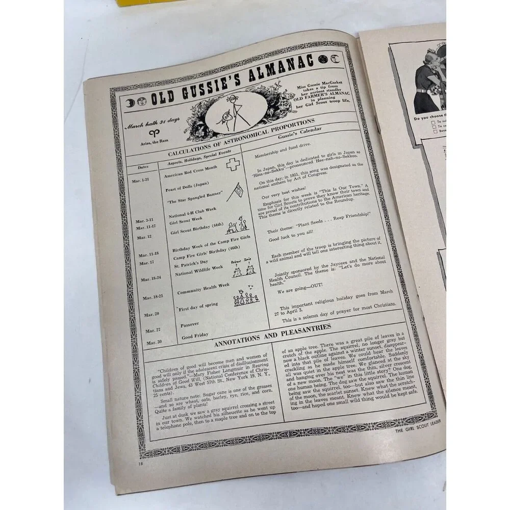 Vintage 50s Girl Scout Leader Magazine Lot of 3 Mar 1956 and‎ Jun Oct 1958